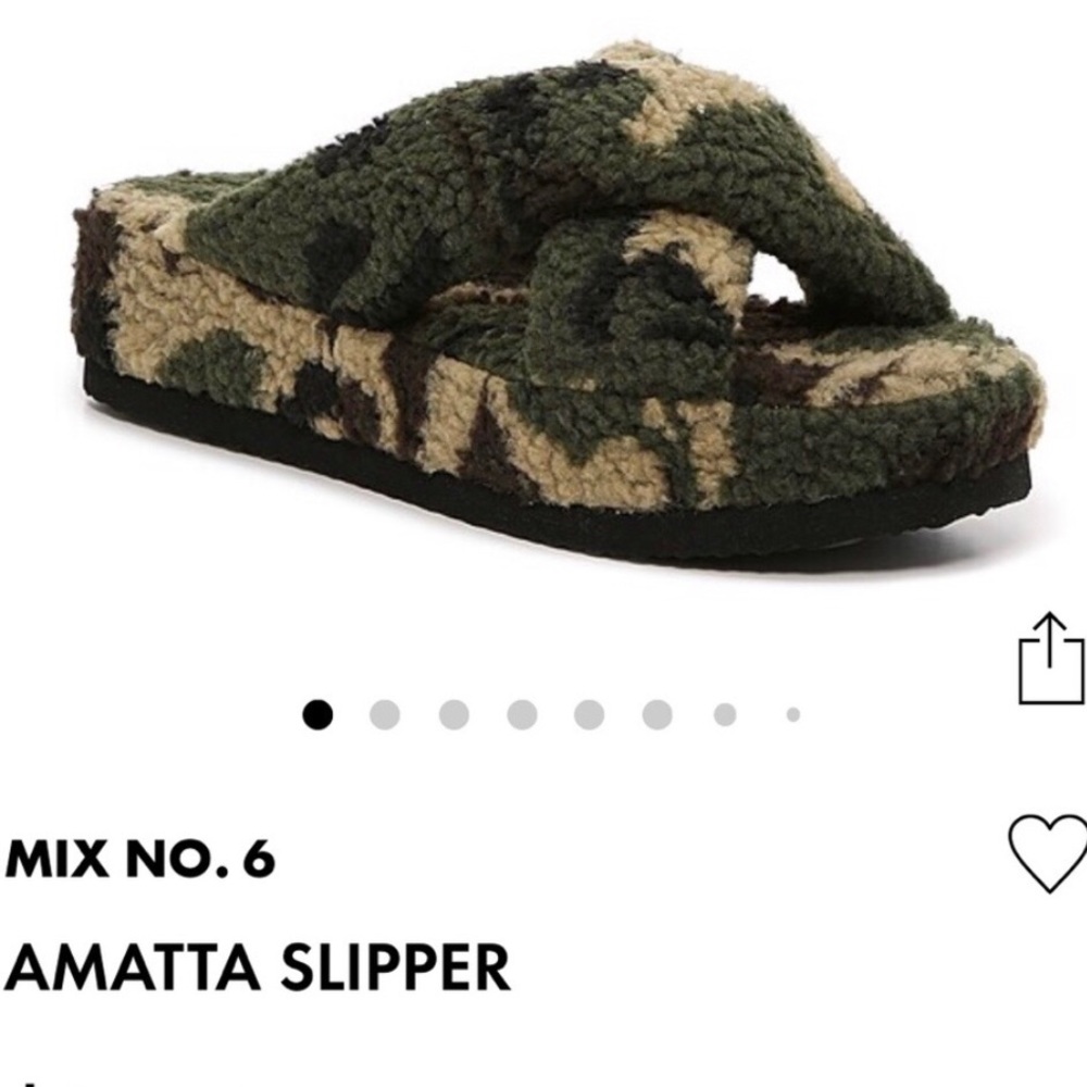 Fuzzy Slippers in Camouflage